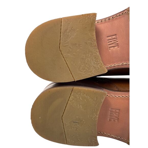 Frye Boot Veronica Ankle 6" Shaft Women's 8B Brown Leather Inside Zip Round Toe - Picture 11 of 11